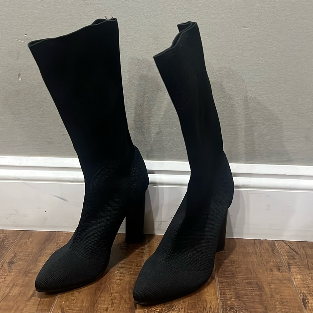 Knitted booties